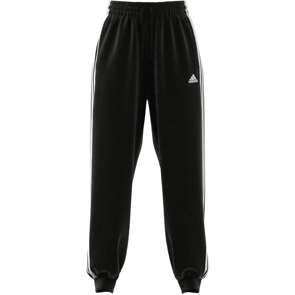 adidas W 3S FT LS PT Damen Jogginghose Sporthose Trainingshose schwarz