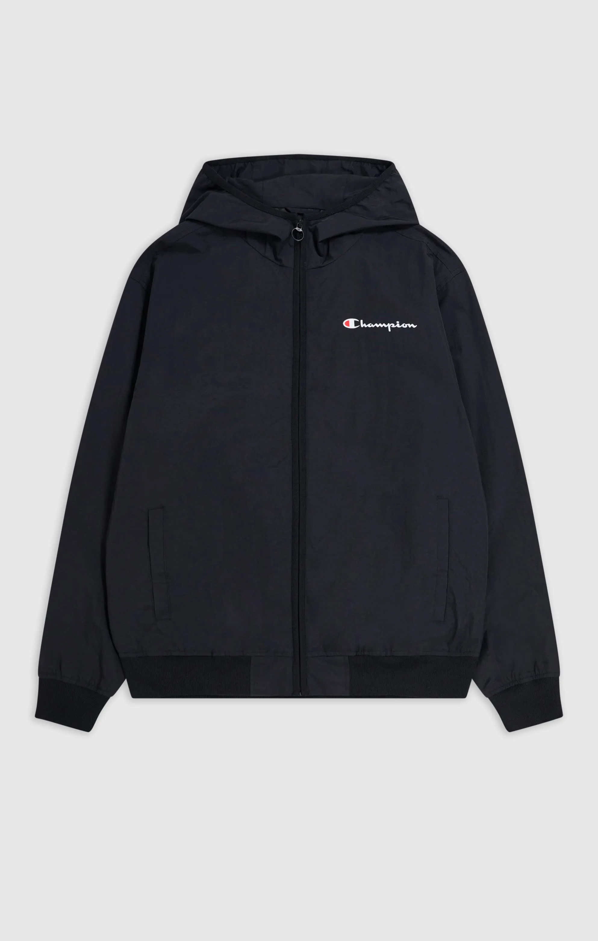 Champion Hooded Jacket Herren Windbreaker Kapuzenjacke schwarz