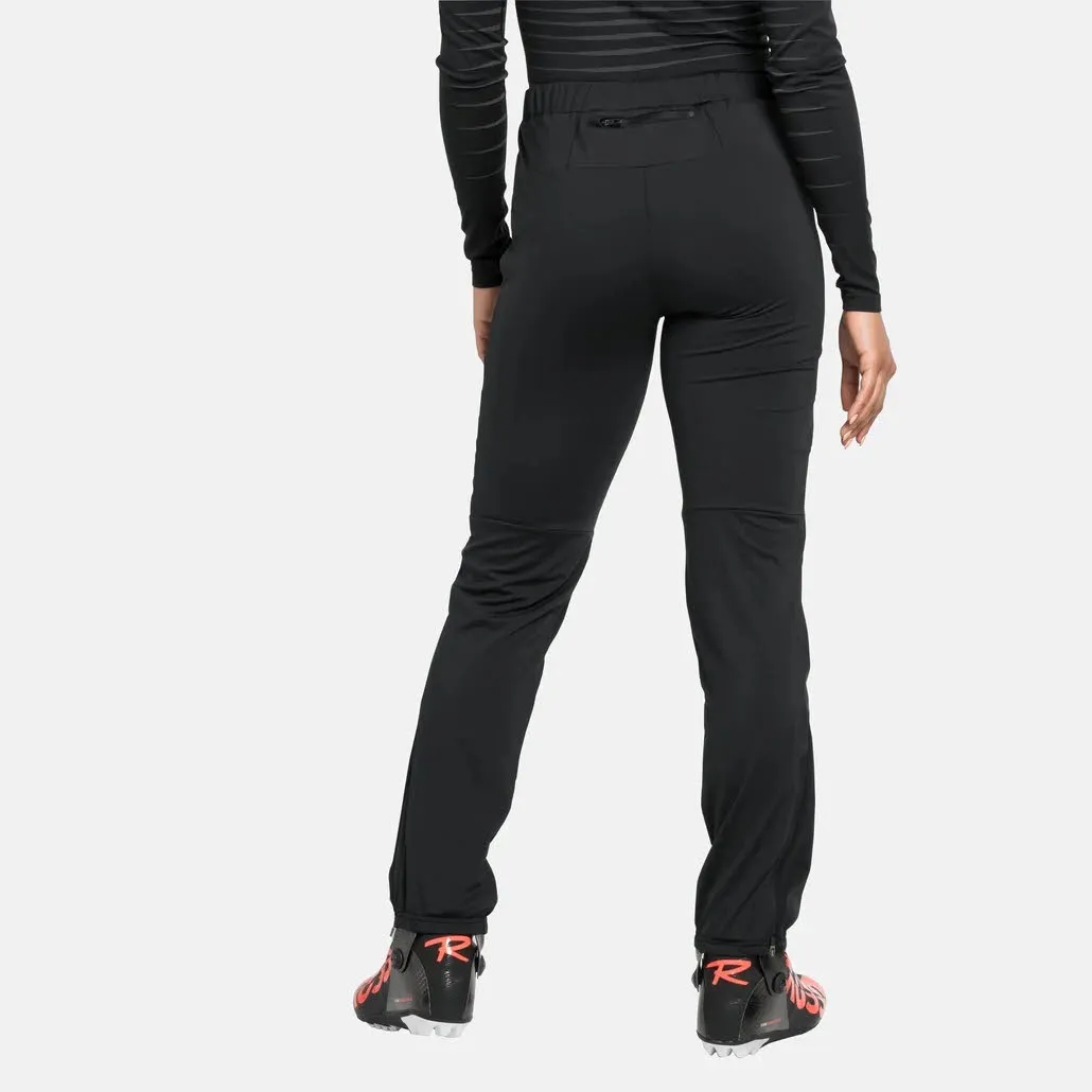 Odlo BRENSHOLMEN Damen Langlaufhose winddicht wasserabweisend schwarz NEU